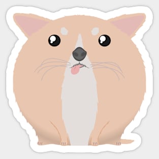 Sfurical round chihuahua dog Sticker